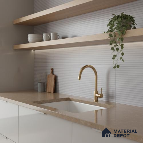 Faux Subway Wall Tile TL 05381 C Miraq Temba Grey 2 ft x 1 ft Ceramic Matte Finish - 8 mm | Suitable For Kitchen, Bathroom Walls and Backsplashes | Please Expect a Slight Variation of Pattern