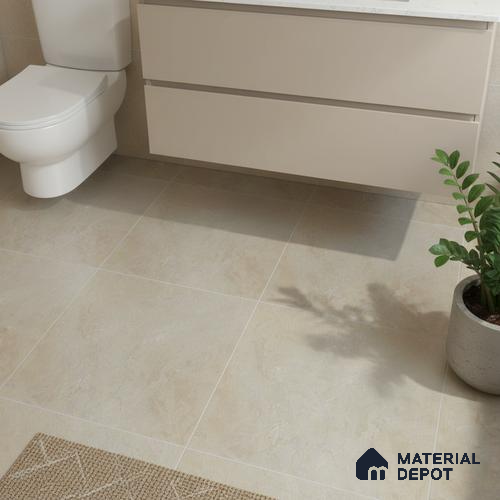 Marble Floor Tile TL 05388 F Bistro Mosa Brown Matching Floor 1 ft x 1 ft Ceramic Anti Skid Matte Finish - 9 mm | Suitable For Bathroom, Kitchen