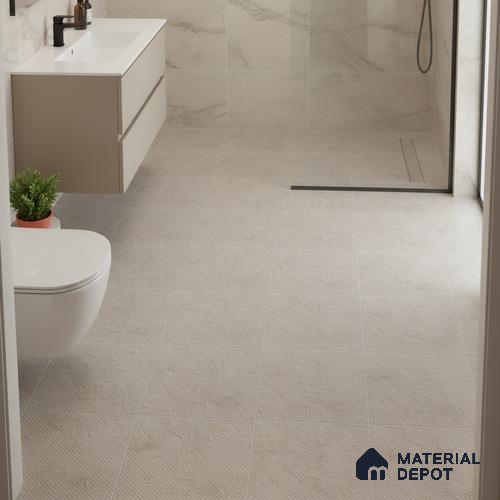 Marble Floor Tile TL 05407 C Bistro Beige Onyx Matching Floor 1 ft x 1 ft Ceramic Anti Skid Matte Finish - 9 mm | Suitable For Bathroom, Kitchen