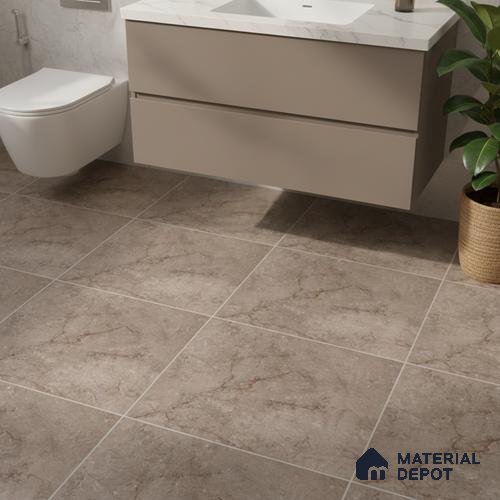 Marble Matching Floor Tile TL 05485 D Lustra Allure Storm 1 ft x 1 ft Ceramic Antiskid Matte Finish - 9 mm | Suitable for Bathroom, Kitchen