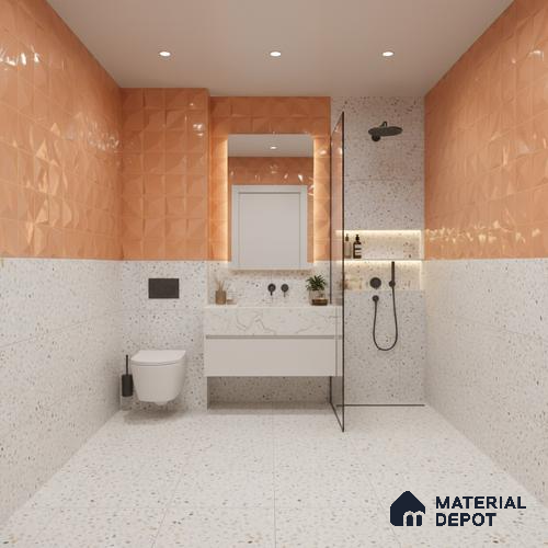 3D Wall Tile TL 05763 D Coral Portion 600x300 mm Glossy Finish Tile - 9 mm