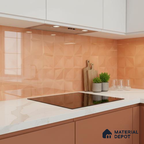 3D Wall Tile TL 05763 D Coral Portion 600x300 mm Glossy Finish Tile - 9 mm