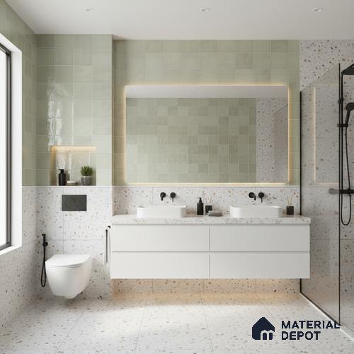 Faux Subway Wall Tile TL 05768 Imola Dice Decor 600 x 300 mm Ceramic Tile - 9 mm | Please Expect a Slight Variation of Pattern