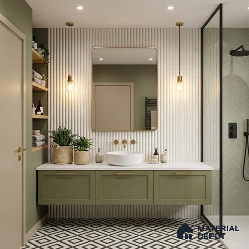 Punch Wall Tile TL 05770 B Costa Glue Milky 600x300 mm Matte Finish Tile - 9 mm | Please Expect a Slight Variation of Pattern