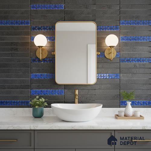 Mosaic Wall Tile TL 05903 KINTSUGI 297 mm x 297 mm Vitrified - 9 mm | Suitable For Living Room, Bedroom, Kitchen