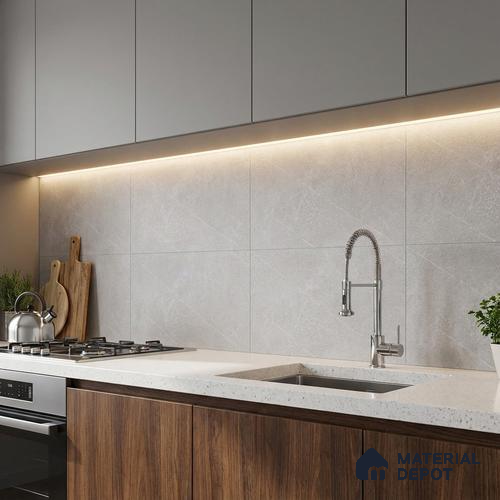 Cement Wall Tile TL 05992 B 6111 D Dark 2 ft x 1 ft Ceramic Matte Finish - 7.5 mm | Suitable For Kitchen, Bathroom