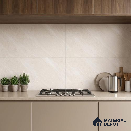 Cement Wall Tile TL 05993 B 6121 L Light 2 ft x 1 ft Ceramic Matte Finish - 7.5 mm | Suitable For Kitchen, Bathroom