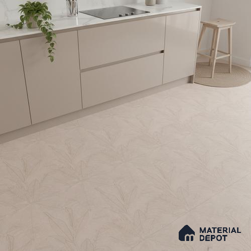Tropical Look Floor & Wall Tile TL 06012 Forest Patina 2 ft x 2 ft Rustic Carving Matte Finish Vitrified Tile - 9 mm | Suitable For Living Room, Bedroom, Bathroom, Kitchen & Dining