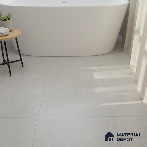 Cement Floor Tile TL 06023 X Spectra Grey 11.8 inch x11.8 inch Vitrified Matte Slate Punch Finish - 12 mm | 24 Random Design | Ideal For Living Room, Bathroom, Restaurants