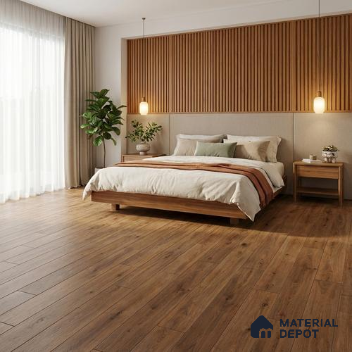 Wood Floor Tile TL 06104 5601 1200 x 200 mm Vitrified Matte Finish - 9 mm | 6 Random Design | Suitable For Living Room, Bedroom, Kitchen | 2-3 mm Spacer is Mandatory