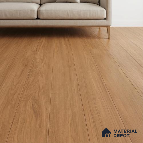 Wood Floor Tile TL 06111 Aspen Brown 1200 x 200 mm Vitrified Matte Finish - 9 mm | 12 Random Design | Suitable For Living Room, Bedroom, Kitchen | 2-3 mm Spacer is Mandatory
