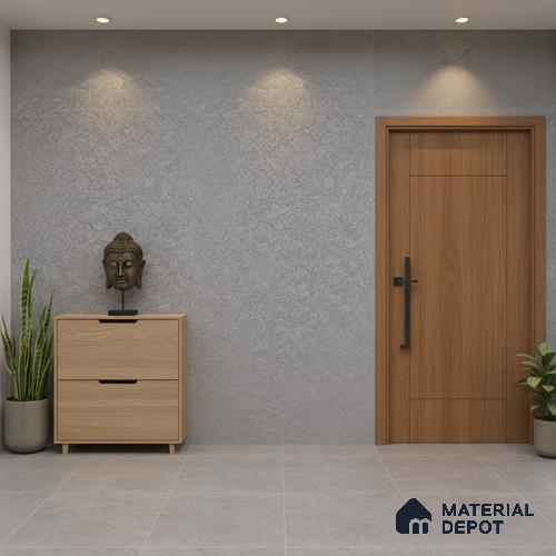 Punch Floor & Wall Tile TL 06137 B Rock Lapatto Grey 4 ft x 2 ft | Lappato Matte Finish Full Body Vitrified Tile - 9 mm | Ideal For Living Room, Bedroom, Bathroom, Kitchen