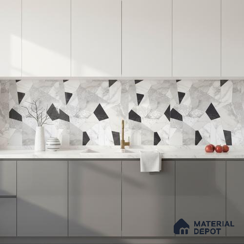 Moroccan Look Floor & Wall Tile TL 06150 Orion 2 ft x 2 ft Sinker Finish Vitrified Tile - 9 mm | Suitable For Living Room, Dining, Bathroom & Kitchen | Please Expect a Slight Variation of Pattern