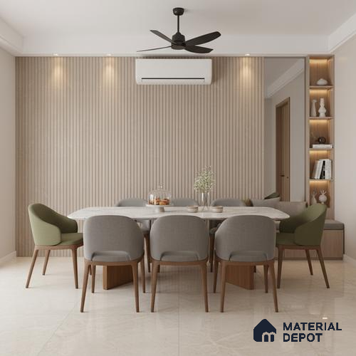Punch Wall Tile TL 06171 B Flutura Elegance Avario Comb 4 ft x 2 ft Vitrified Lustera Effect Feather Feel Matte Finish - 8.5 mm | Suitable for Living Room, Bedroom, Bathroom
