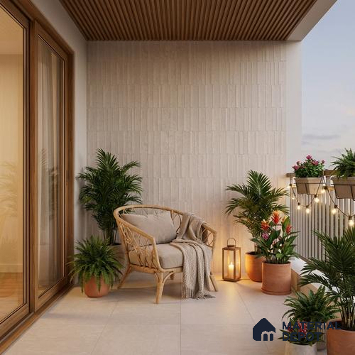 Punch Wall Tile TL 06205 B Proactylix Pearl Decor 4 ft x 2 ft Vitrified Matte Finish - 9 mm (Random Design 4) | Suitable for Living Room, Bedroom, Bathroom & Kitchen