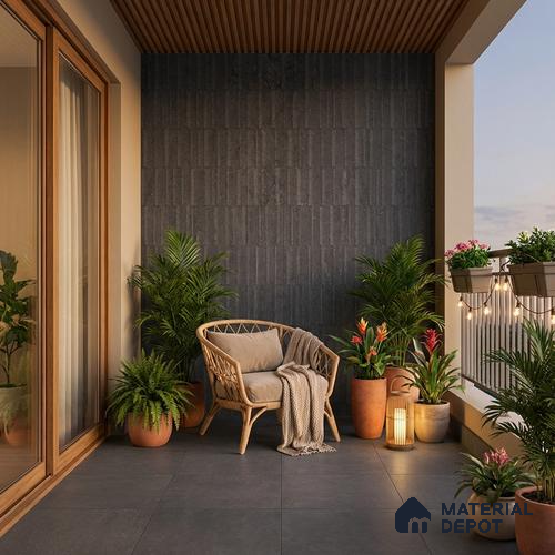 Punch Wall Tile TL 06206 B Proactylix Sandy Decor 4 ft x 2 ft Vitrified Matte Finish - 9 mm (Random Design 4) | Suitable for Living Room, Bedroom, Bathroom & Kitchen