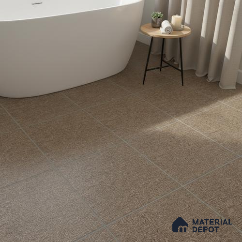 Fabric Floor Tile TL 06232 C 12 x 12 inch - Ceramic Matte Finish -7 mm | Suitable for Kitchen & Bathroom