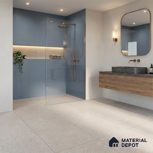 Budget Friendly Stone Look Value for Money Parking Pebble Floor Tile 16 x 16 inch | TL 06248 B | Vitrified Matte Finish Tile - 12 mm | Perfect For Parking,Outdoor,Balcony & Terrace | Pattern Alignment May Vary | 2-3 mm Spacer is Mandatory