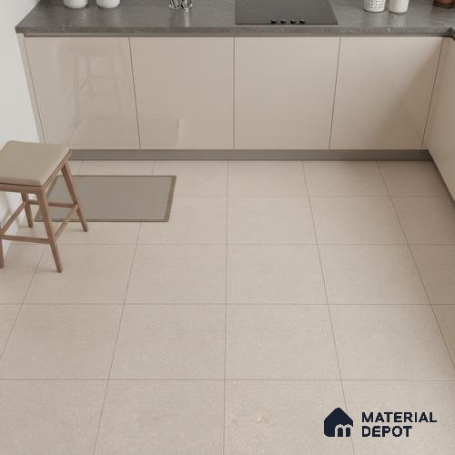 Cement Look Parking Floor Tile TL 06317 D Beigora 2 ft x 2 ft Full Body Vitrified Matte Finish - 16 mm | Suitable for Heavy Duty Parking, Terrace & Balcony