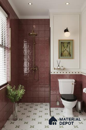 Subway Wall Tile TL 06336 C Laygrid 12 inch x 12 inch Ceramic Glossy Finish - 9.5 mm | Suitable for Accent / Feature Walls, Bathroom, Kitchen Wall & Backsplashes | Please Expect a Slight Variation of Pattern