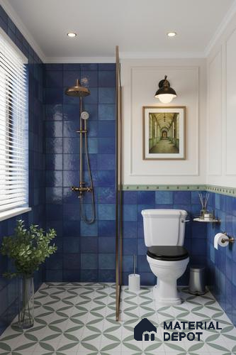 Subway Wall Tile TL 06336 D Netflow 12 inch x 12 inch Ceramic Glossy Finish - 9.5 mm | Suitable for Accent / Feature Walls, Bathroom, Kitchen Wall & Backsplashes | Please Expect a Slight Variation of Pattern