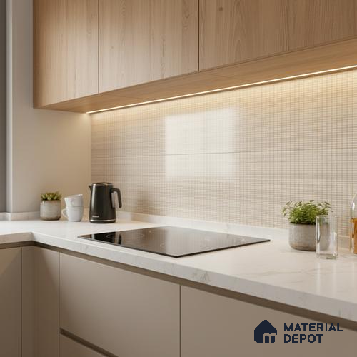 Highlighter Wall Tile TL 06475 B Kenon DK 2 ft x 1 ft Ceramic Glossy Finish - 8 mm | Suitable for Living Room, Kitchen & Bathroom