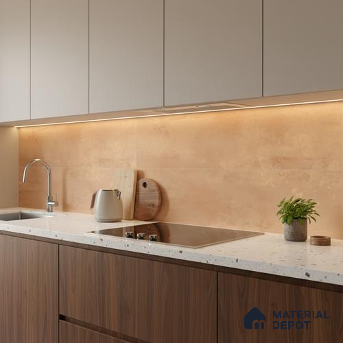 Marble Wall Tile TL 06480 B S Brech Dk 2 ft x 1 ft Ceramic Matte Finish - 8 mm | Suitable for Living Room, Kitchen & Bathroom
