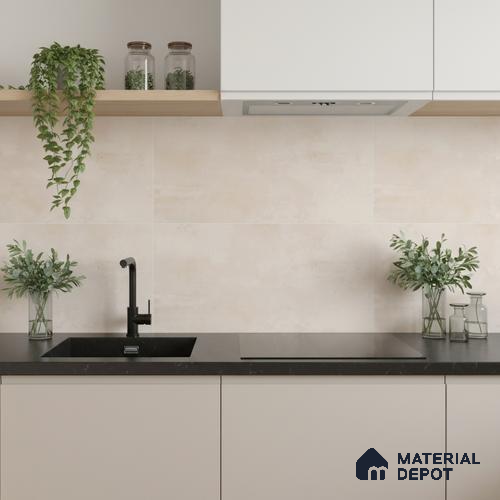Marble Wall Tile TL 06480 S Brech LT 2 ft x 1 ft Ceramic Matte Finish - 8 mm | Suitable for Living Room, Kitchen & Bathroom