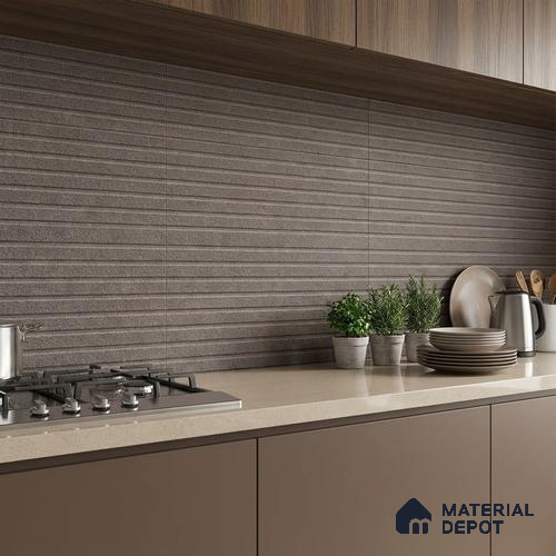 Highlighter Wall Tile TL 06483 B S Coliseum Griss Liner 2 ft x 1 ft Ceramic Matte Finish - 8 mm | Suitable for Living Room, Kitchen & Bathroom