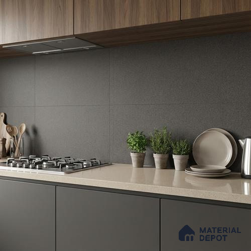Cement Wall Tile TL 06483 S Coliseum Griss 2 ft x 1 ft Ceramic Matte Finish - 8 mm | Suitable for Living Room, Kitchen & Bathroom