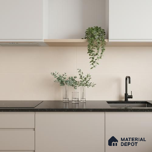 Highlighter Wall Tile TL 06483 D S Coliseum Beige Liner 2 ft x 1 ft Ceramic Matte Finish - 8 mm | Suitable for Living Room, Kitchen & Bathroom