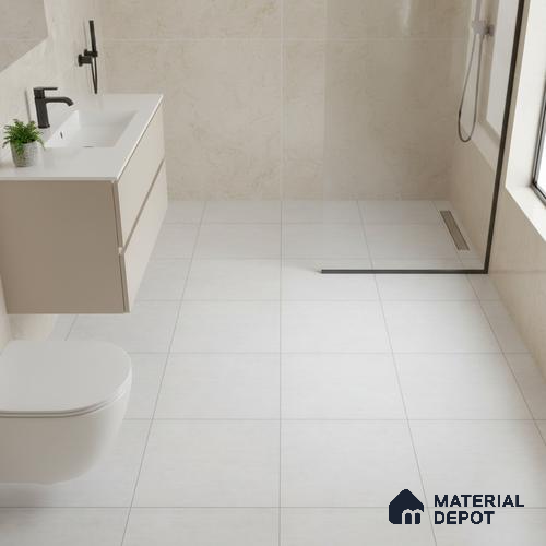 Cement Floor Tile TL 06486 E 12 inch x 12 inch Ceramic Matte Finish - 8 mm | Suitable for Bathroom