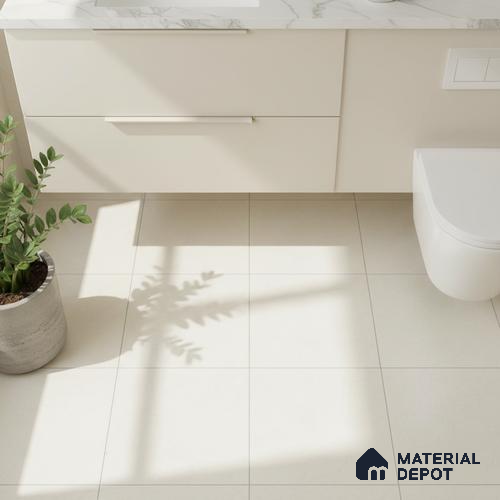 Plain Floor Tile TL 06488 E 12 inch x 12 inch Ceramic Matte Finish - 8 mm | Suitable for Bathroom