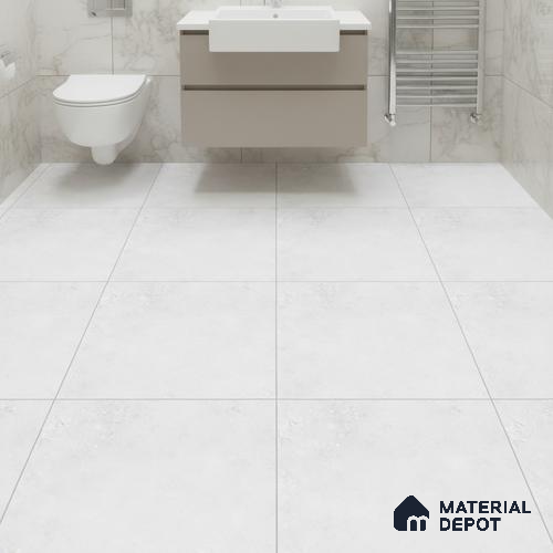 Plain Floor Tile TL 06506 D   12 inch x 12 inch Ceramic Matte Finish - 8 mm | Suitable for Bathroom