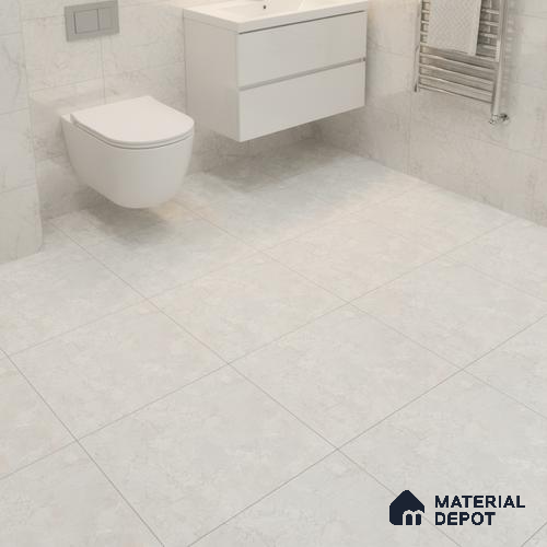 Marble Matching Floor Tile TL 06509 D 12 inch x 12 inch Ceramic Matte Finish - 8 mm | Suitable for Bathroom