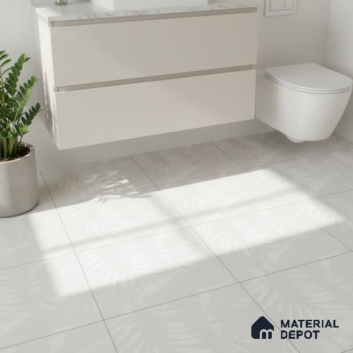 Patterned Floor Tile TL 06511 B 12 inch x 12 inch Ceramic Matte Finish - 8 mm | Suitable for Bathroom, Kitchen | Please Expect a Slight Variation of Pattern