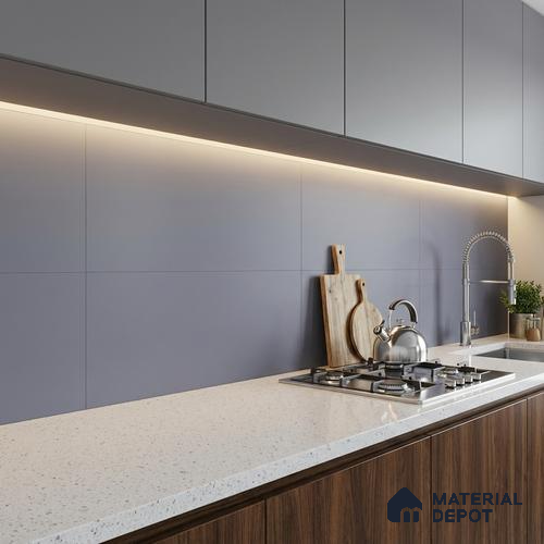 Plain Wall Tile TL 06526 B Mandavi Royal Blue 2 ft x 1 ft Ceramic Matte Finish - 8 mm | Suitable for Living Room, Kitchen & Bathroom