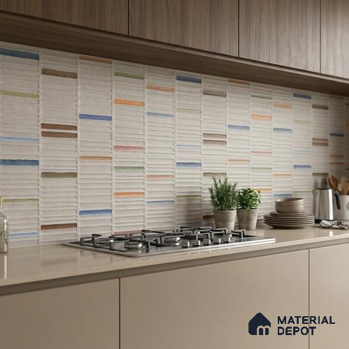 Highlighter Wall Tile TL 06529 B G Machio Gris HL 02 2 ft x 1 ft Ceramic Matte Finish - 8 mm | Suitable for Living Room, Kitchen & Bathroom