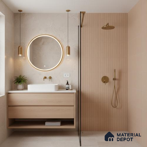 Faux Subway Wall Tile TL 06530 D Berlin Brown HL 2 ft x 1 ft Ceramic Matte Finish - 8 mm | Suitable for Living Room, Kitchen & Bathroom