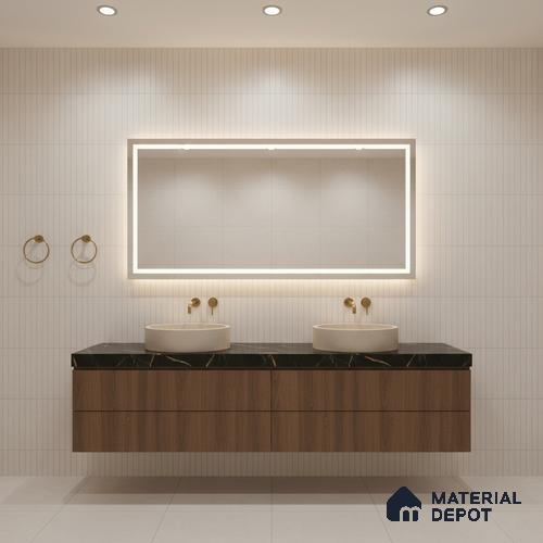Faux Subway Wall Tile TL 06530 G Berlin Blanco HL 2 ft x 1 ft Ceramic Matte Finish - 8 mm | Suitable for Living Room, Kitchen & Bathroom