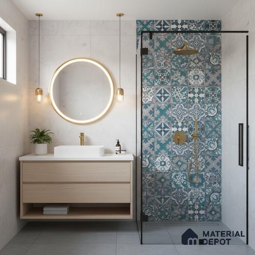 Highlighter Wall Tile TL 06532 E NG Tipton Grey HL 2 ft x 1 ft Ceramic Matte Finish - 8 mm | Suitable for Living Room, Kitchen & Bathroom