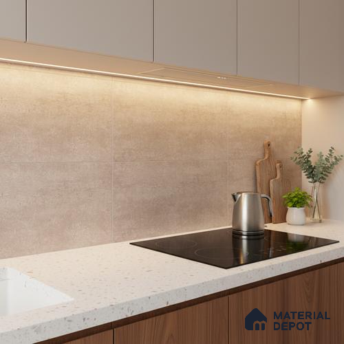 Stone Wall Tile TL 06533 C Nostal Brown 2 ft x 1 ft Ceramic Matte Finish - 8 mm | Suitable for Living Room, Kitchen & Bathroom