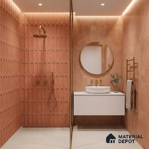 Faux Subway Wall Tile TL 06540 C Lorient Fenta 2 ft x 1 ft Ceramic Matte Finish - 8 mm | Suitable for Living Room, Kitchen & Bathroom