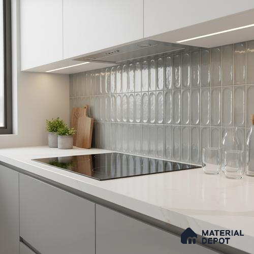 Highlighter Wall Tile TL 06540 U Lorient Aqua 2 ft x 1 ft Ceramic Glossy Finish - 8 mm | Suitable for Living Room, Kitchen & Bathroom