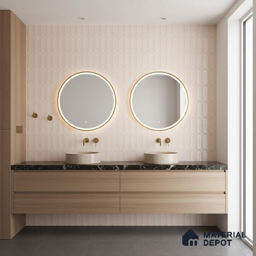 Faux Subway Wall Tile TL 06541 Liya Beige HL 2 ft x 1 ft Ceramic Matte Finish - 8 mm | Suitable for Living Room, Kitchen & Bathroom