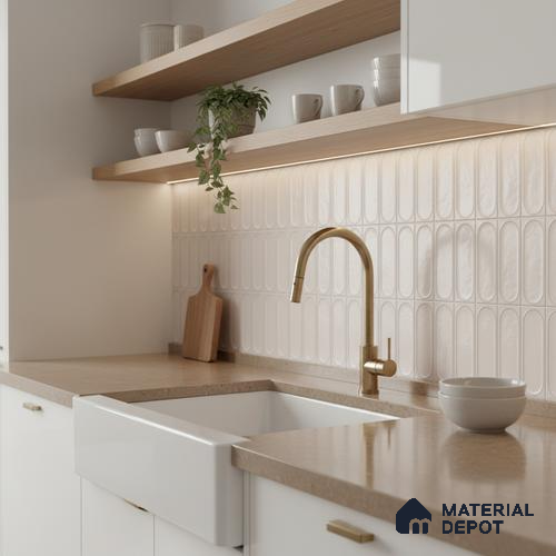 Highlighter Wall Tile TL 06541 C Liya Silver HL 2 ft x 1 ft Ceramic Matte Finish - 8 mm | Suitable for Living Room, Kitchen & Bathroom