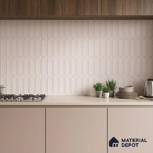 Faux Subway Wall Tile TL 06541 E Liya Blanco HL 2 ft x 1 ft Ceramic Matte Finish - 8 mm | Suitable for Living Room, Kitchen & Bathroom