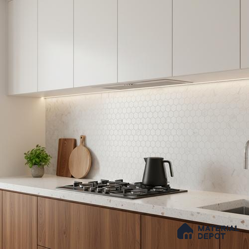 Patterned Wall Tile TL 06545 B Globe Matt White Honey 2 ft x 1 ft Ceramic Matte Finish - 8 mm | Suitable for Living Room, Kitchen & Bathroom | Please Expect a Slight Variation of Pattern
