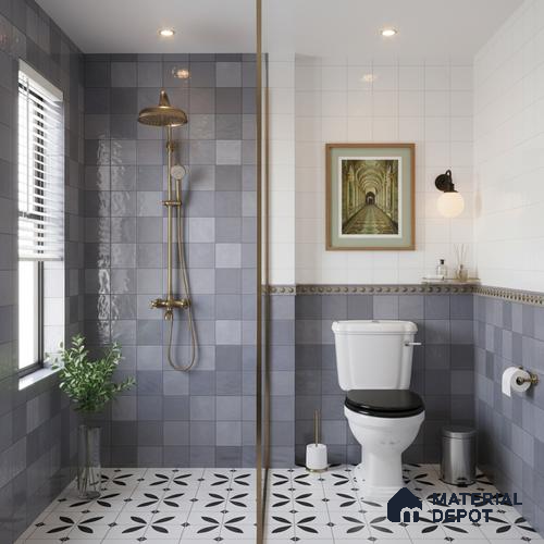 Highlighter Wall Tile TL 06554 E Dove Marine Decor 2 ft x 1 ft Ceramic Glossy Finish - 8 mm | Suitable for Living Room, Kitchen & Bathroom