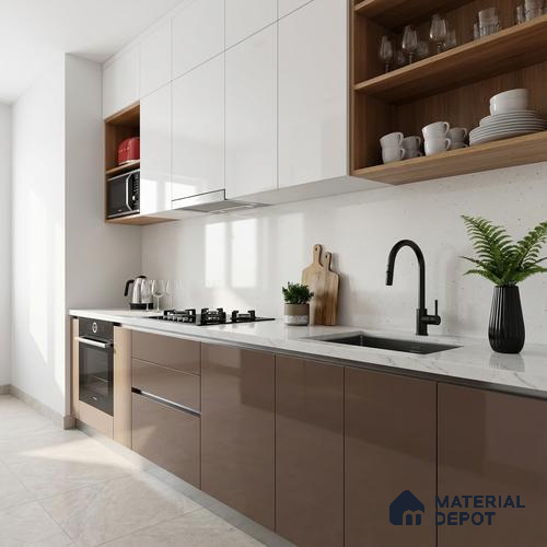 Terrazzo Wall & Floor Tile TL 06660 C Stars Bianco Lux 4 ft x 2 ft Full Body Vitrified Polish Finish - 9 mm | Suitable For Living Room, Bedroom, Bathroom, Terrace, Office & Balcony